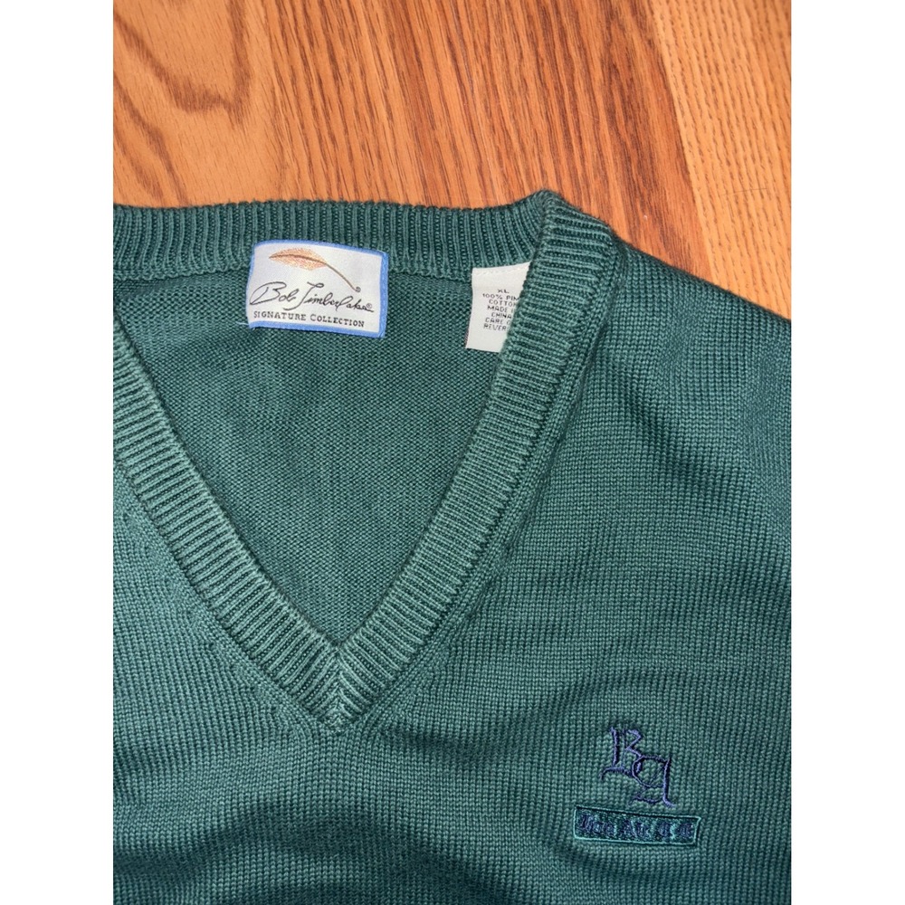 Bob Timberlake‎ X Bon Air Country Club Signature Collection V-Neck Green Sweater